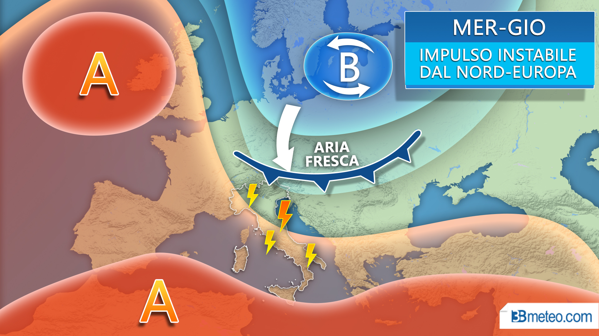 Ciao ciao caldo anomalo, arrivano i temporali!