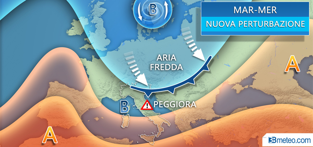 Nuove piogge e perturbazioni per il week end di Tutti i Santi