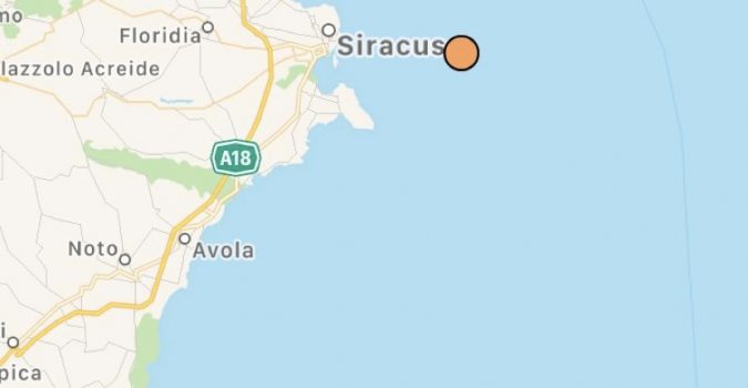 Siracusa: terremoto nella notte di magnitudo 3.1