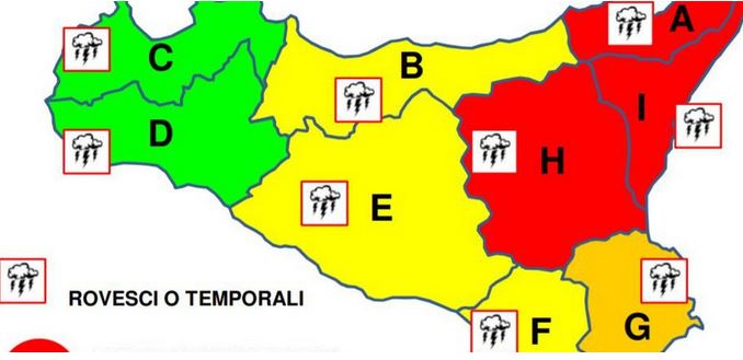 Meteo: per questo sabato l’allerta in provincia di Ragusa passa da rossa ad arancione. Scuole aperte