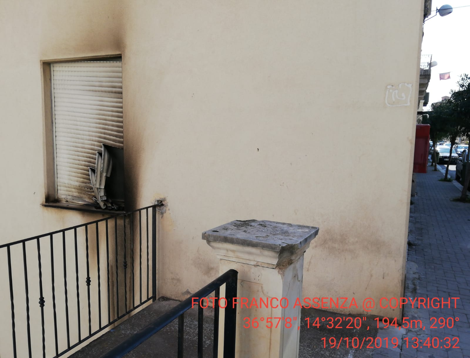 Vittoria: benzina contro una finestra del centro d’accoglienza Casa Valdese