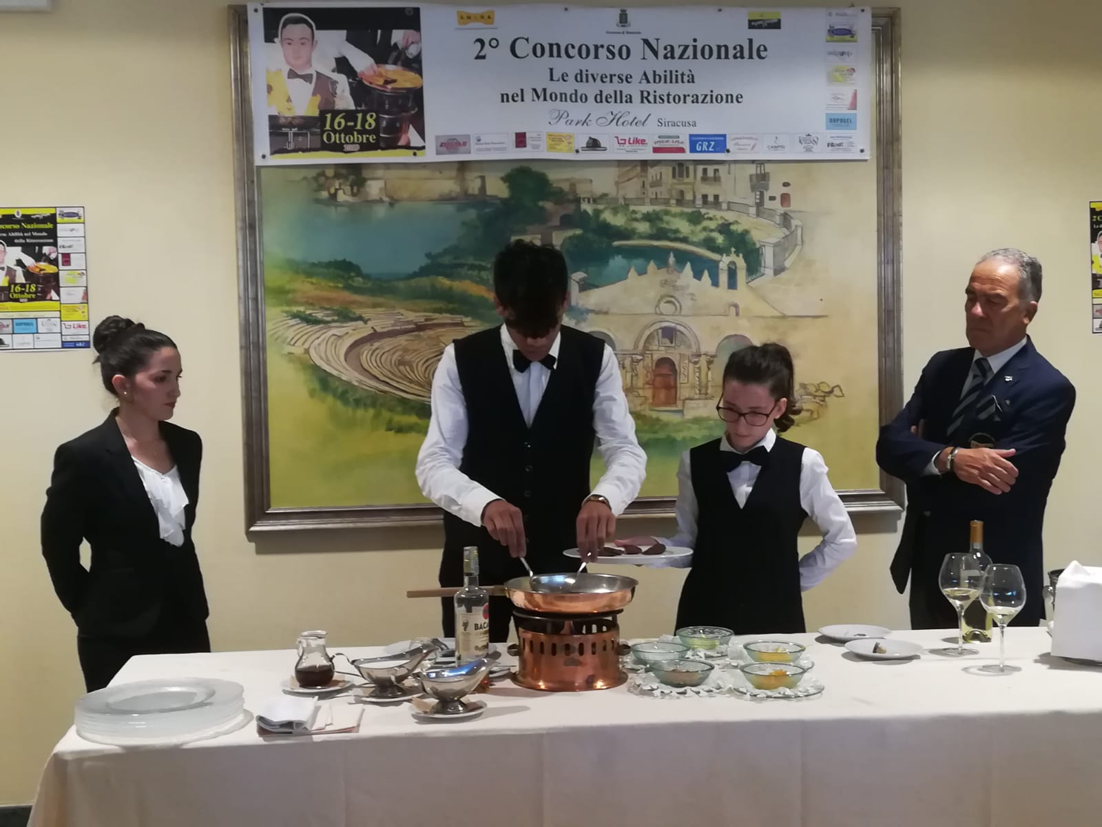 Due ragazzi dell’alberghiero di Chiaramonte al concorso nazionale “Le diverse abilità nella ristorazione”. FOTO