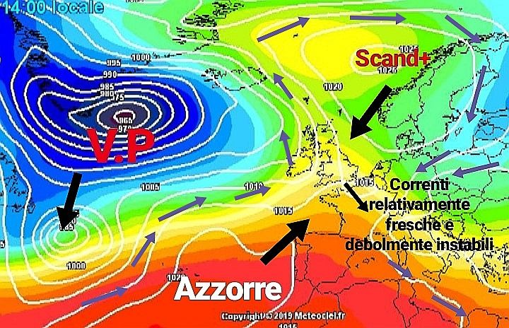 Ci attende un weekend variabile e mite, peggiora da lunedì con rovesci e temporali