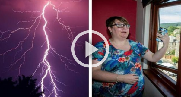 Attenzione ai fulmini. Una donna è stata colpita mentre filmava il temporale, salvata dalla custodia del cellulare. VIDEO