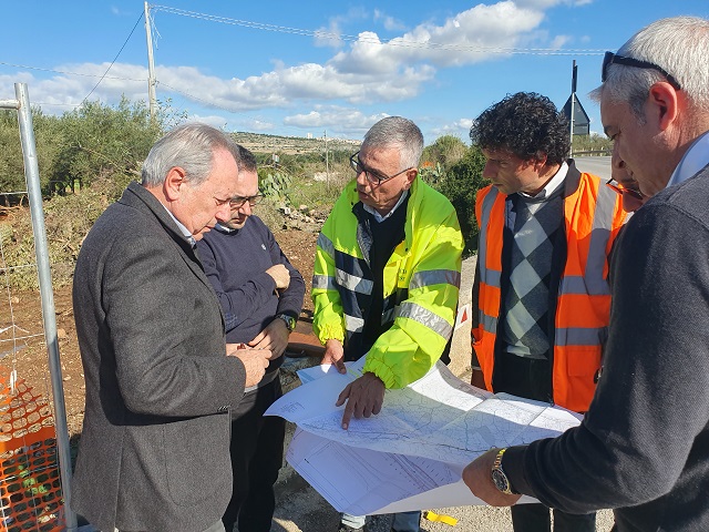 Aperto il cantiere. Sopralluogo sulla s.p. 46 Ispica-Pozzallo