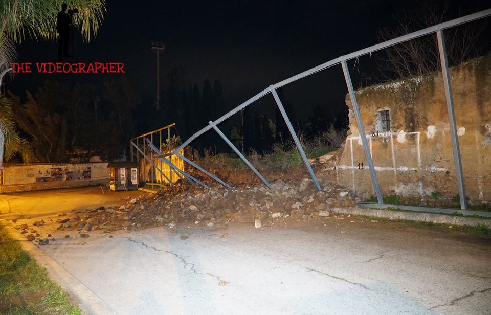 Acate: crolla il muro di cinta del Convento dei Cappuccini