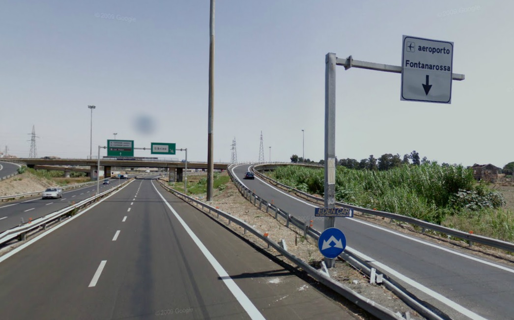 Da gennaio chiude la rampa Asse dei Servizi-aeroporto di Catania per lavori