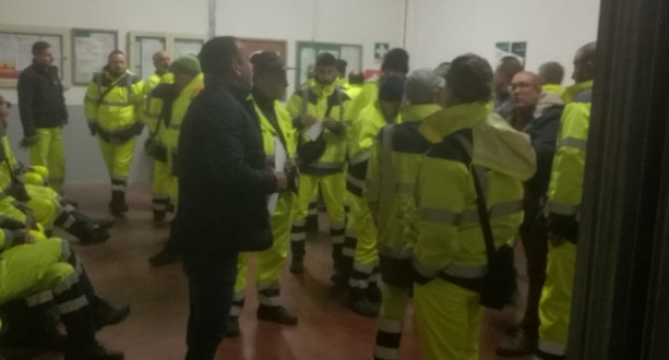 Stato di agitazione del personale ATI Busso Cantiere di Ragusa