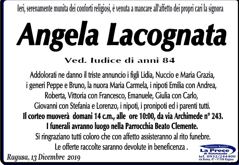 Necrologi: Angela Lacognata