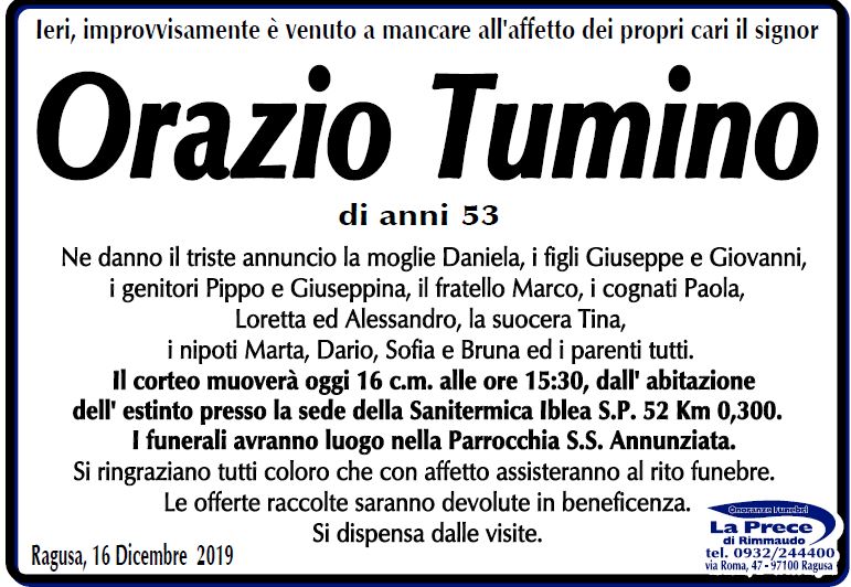 Necrologi: Orazio Tumino