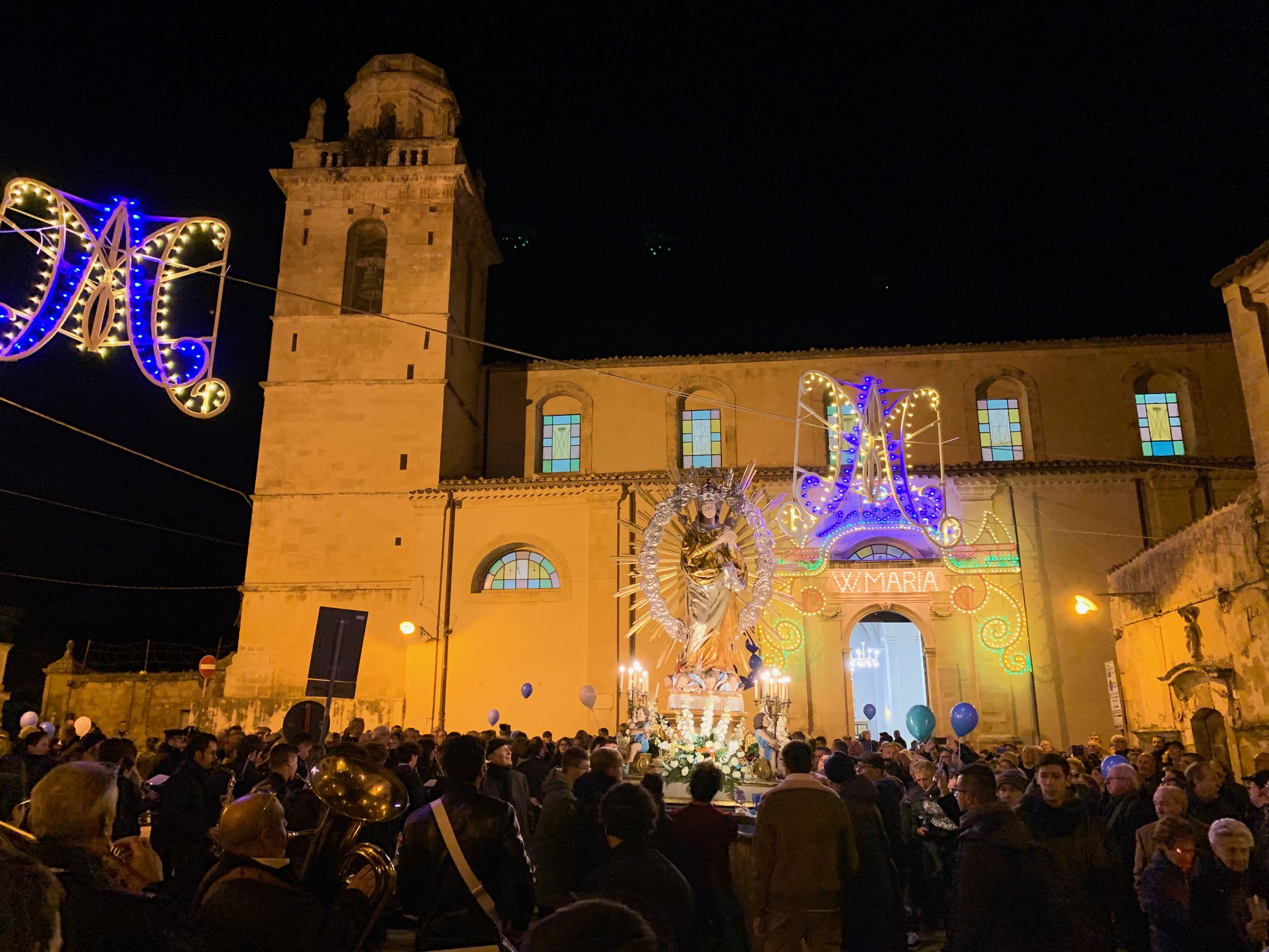 Festa dell’Immacolata: la processione ieri sera a Ragusa