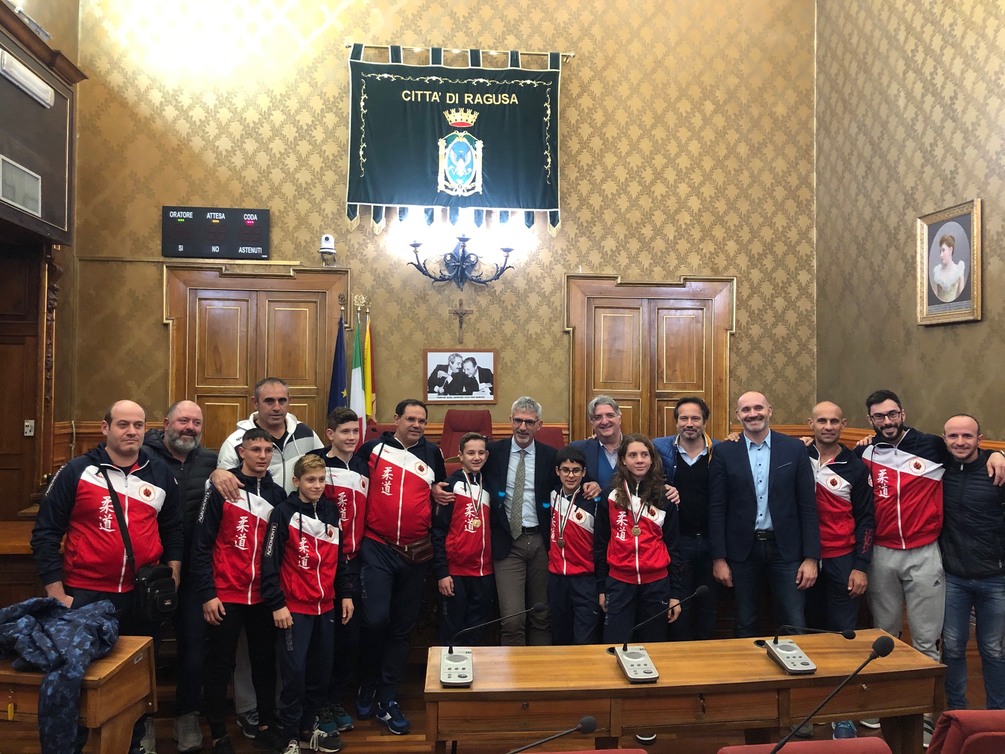 Judo Club Koizumi ricevuta dall’Amministrazione comunale di Ragusa