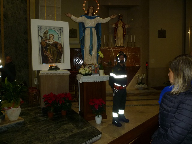 Ragusa: i vigili del fuoco festeggiano Santa Barbara
