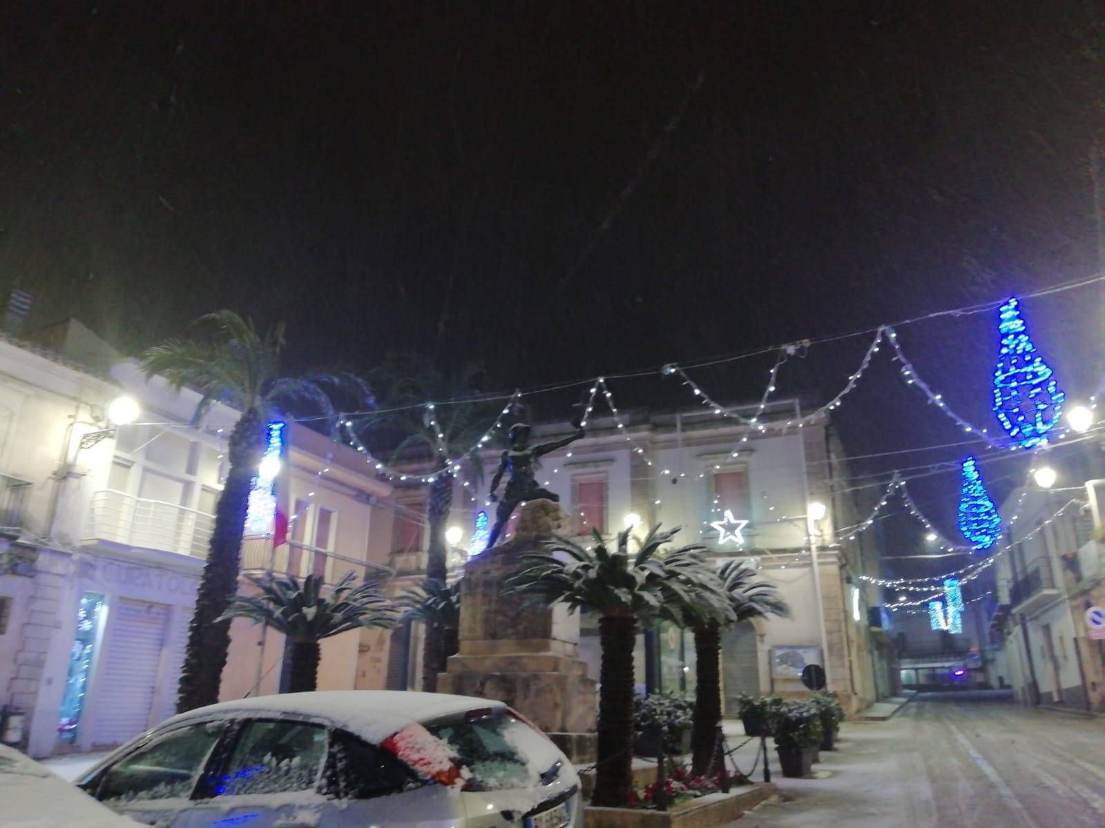 Con bianca coltre. La neve ricopre gli iblei. FOTO