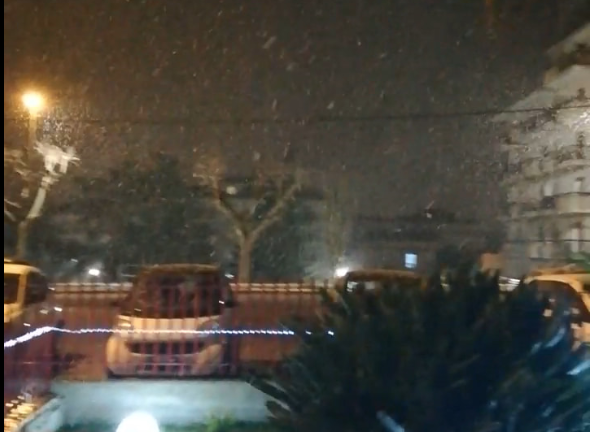 Neve anche a Ragusa città. VIDEO