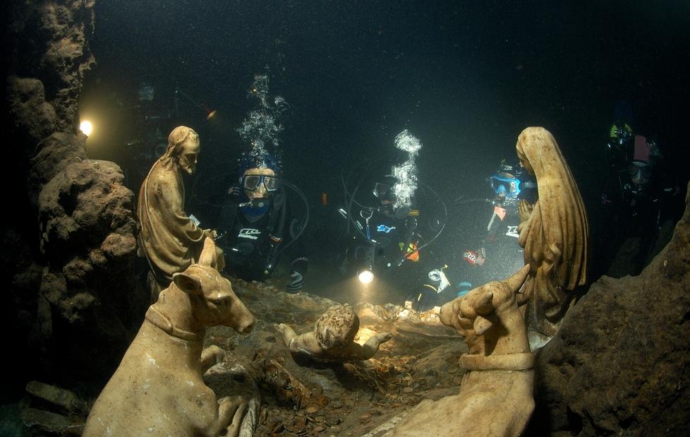 Il presepe subacqueo nella Costiera Amalfitana