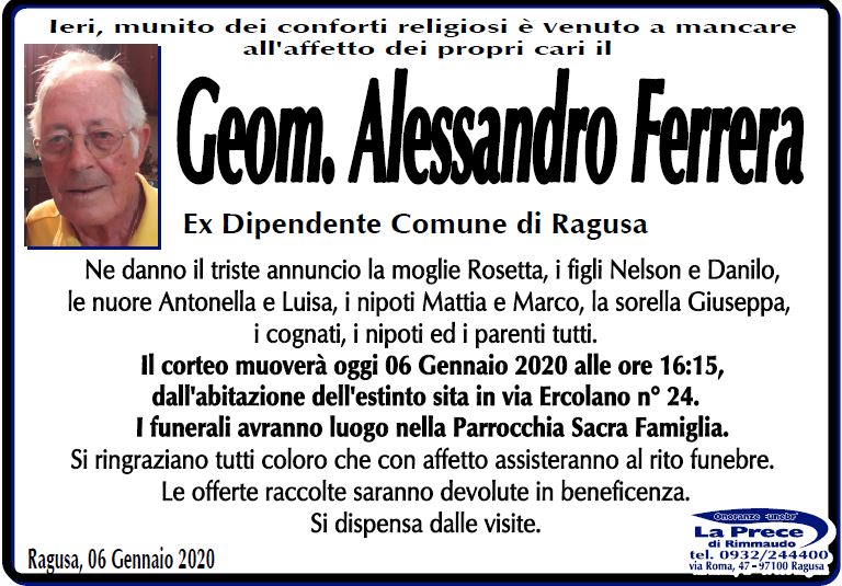 Necrologi: Alessandro Ferrera
