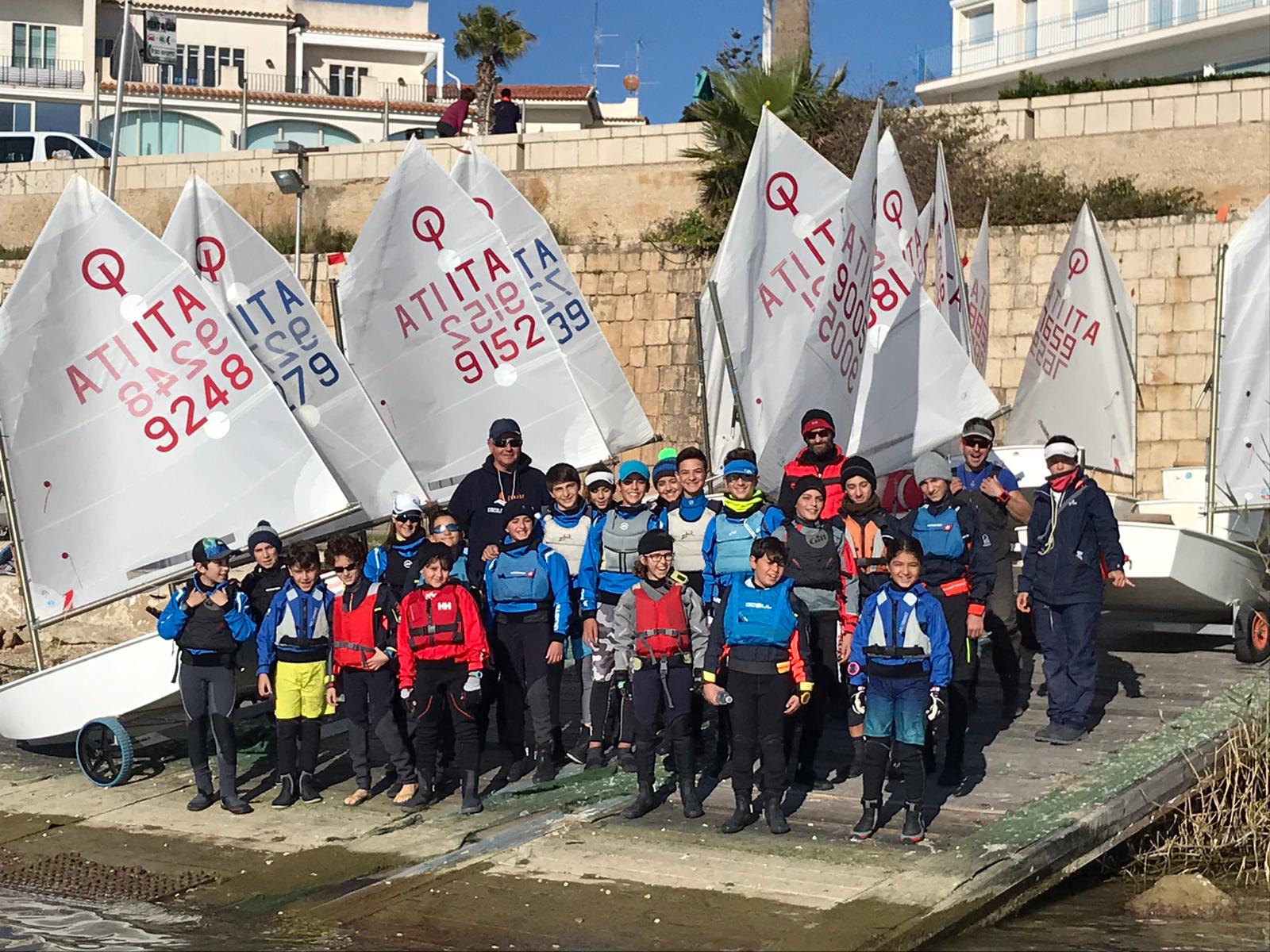 Clinic Optimist tenuto da Dragan Gasic e promosso dal Circolo Velico Kaucana al porto turistico di Marina di Ragusa