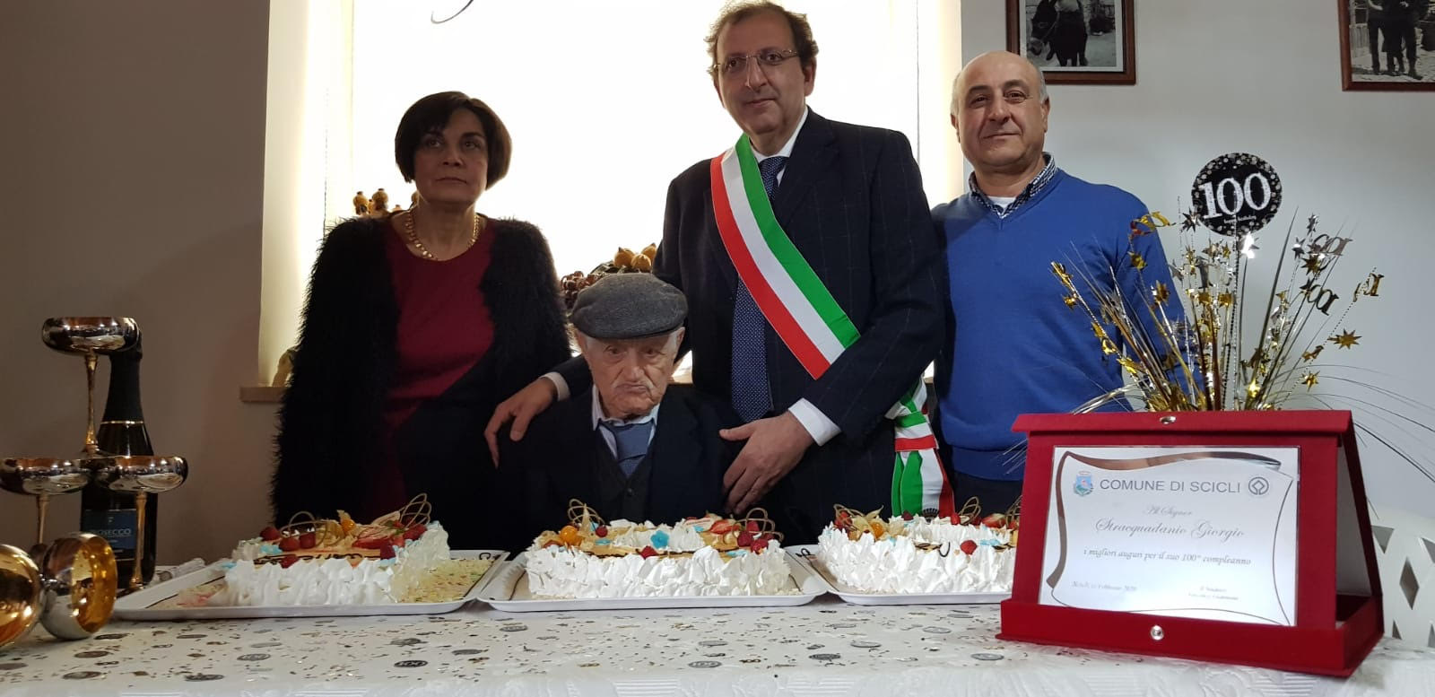 Scicli: il signor Giorgio Stracquadanio compie 100 anni!