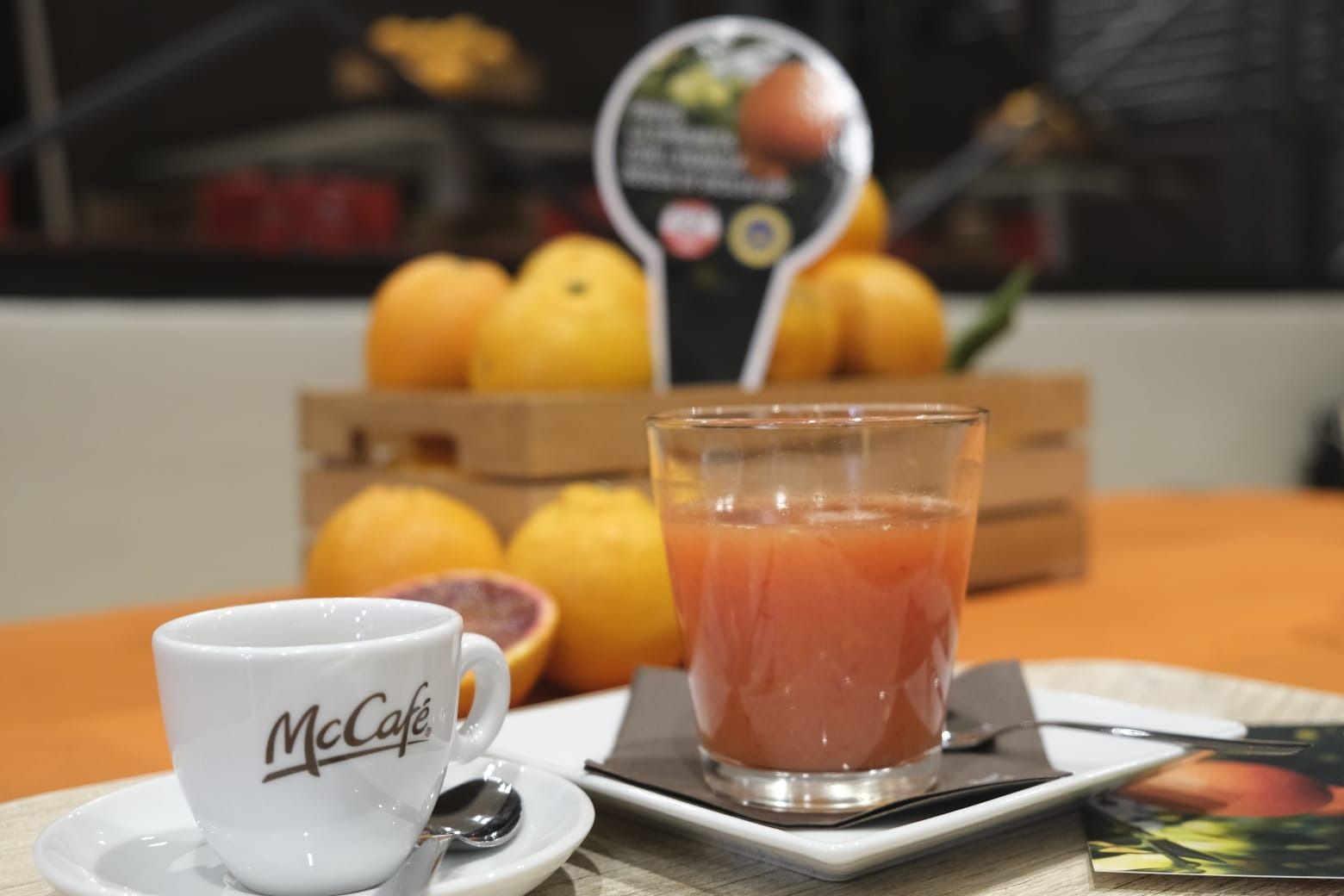 Nei McDonald’s le spremute di arancia rossa di Sicilia