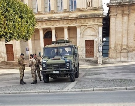 L’esercito a Vittoria per servizi di vigilanza di siti e obiettivi sensibili