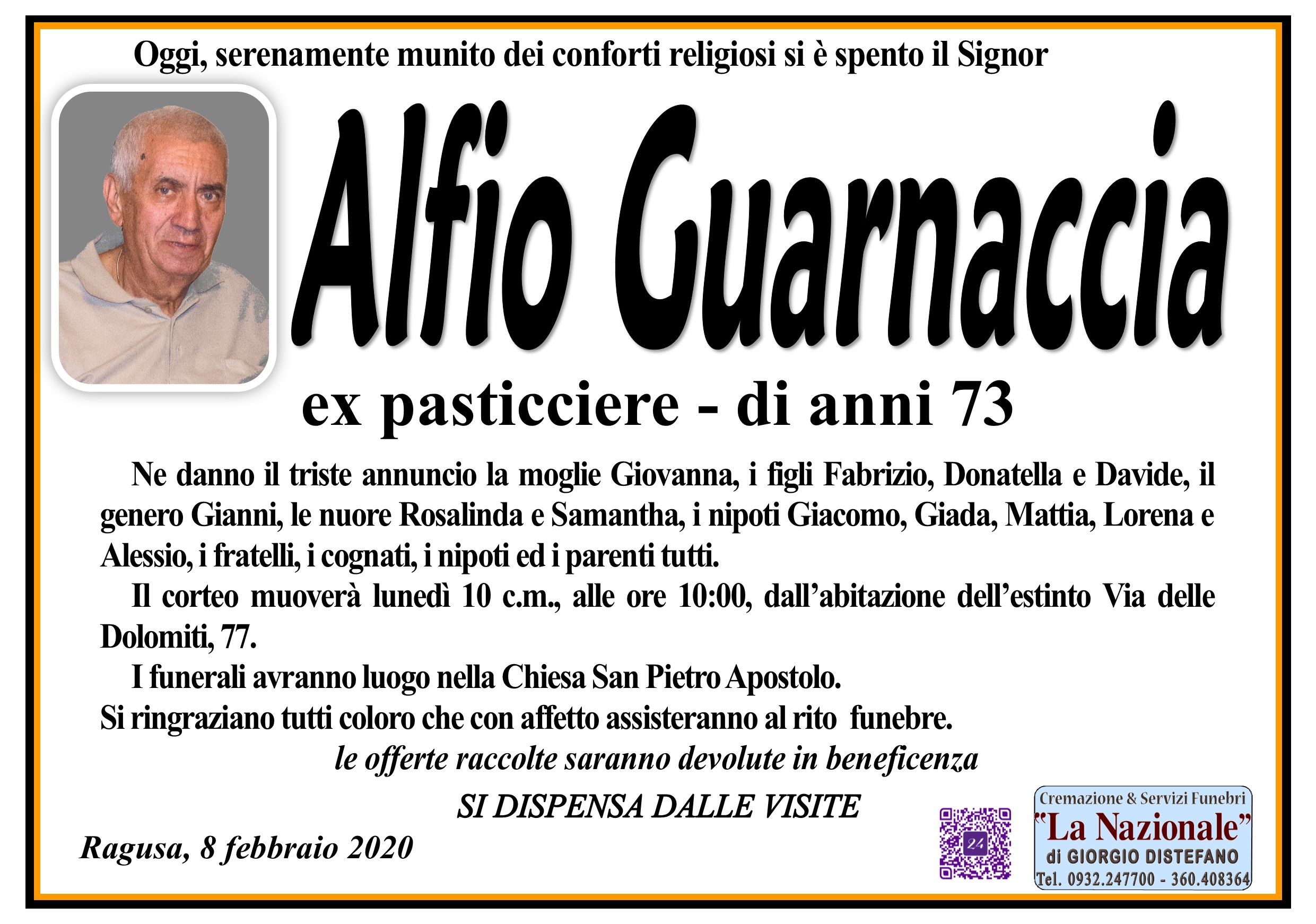 Necrologi: Alfio Guarnaccia