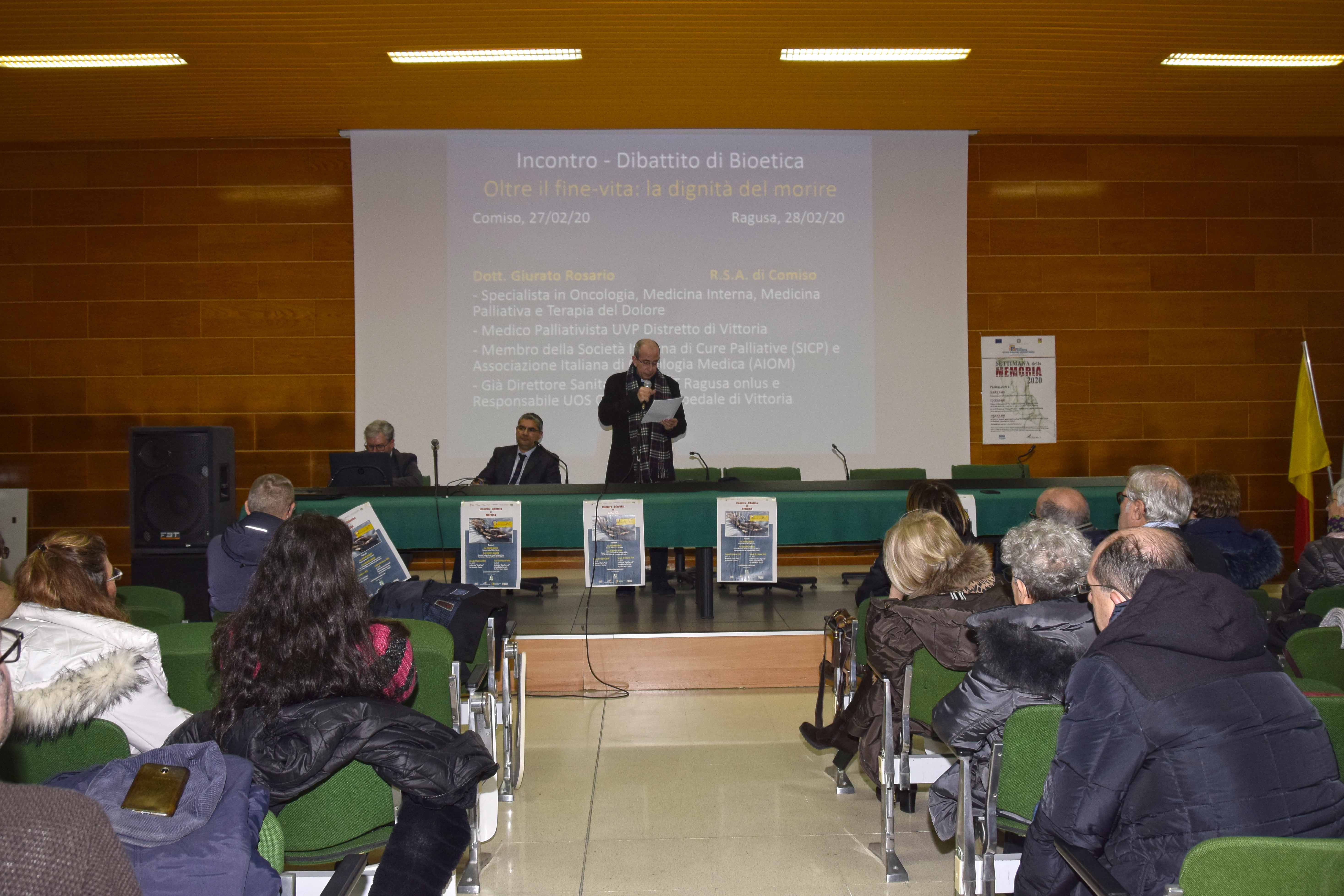 Incontro-dibattito sui temi di Bioetica al Ferraris di Ragusa