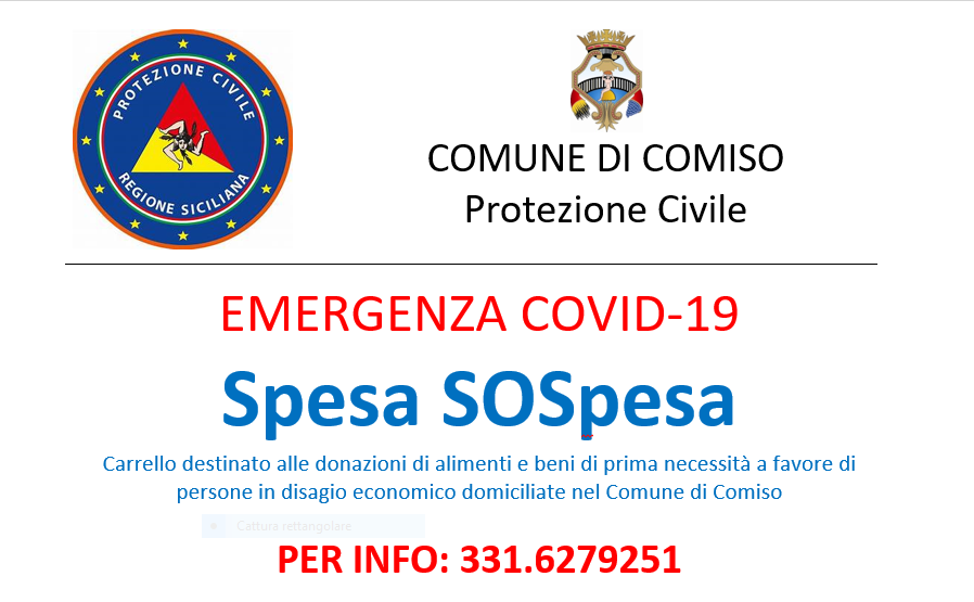 A Comiso la spesa sospesa: una nuova misura straordinaria