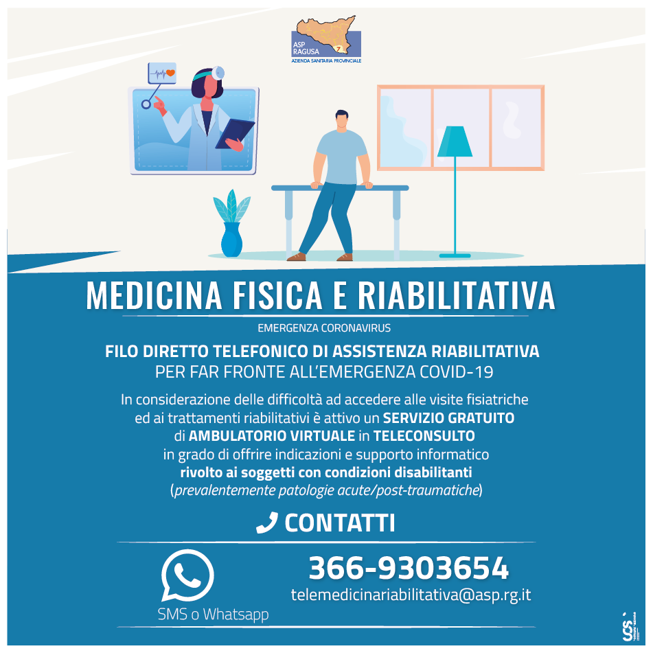 Asp: filo diretto telefonico di assistenza riabilitativa