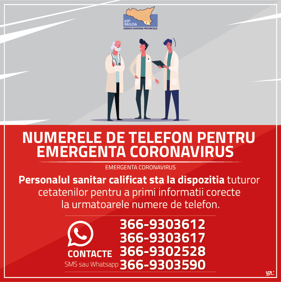 All’Asp di Ragusa numeri telefonici d’emergenza in quattro lingue: arabo, inglese, francese, rumeno