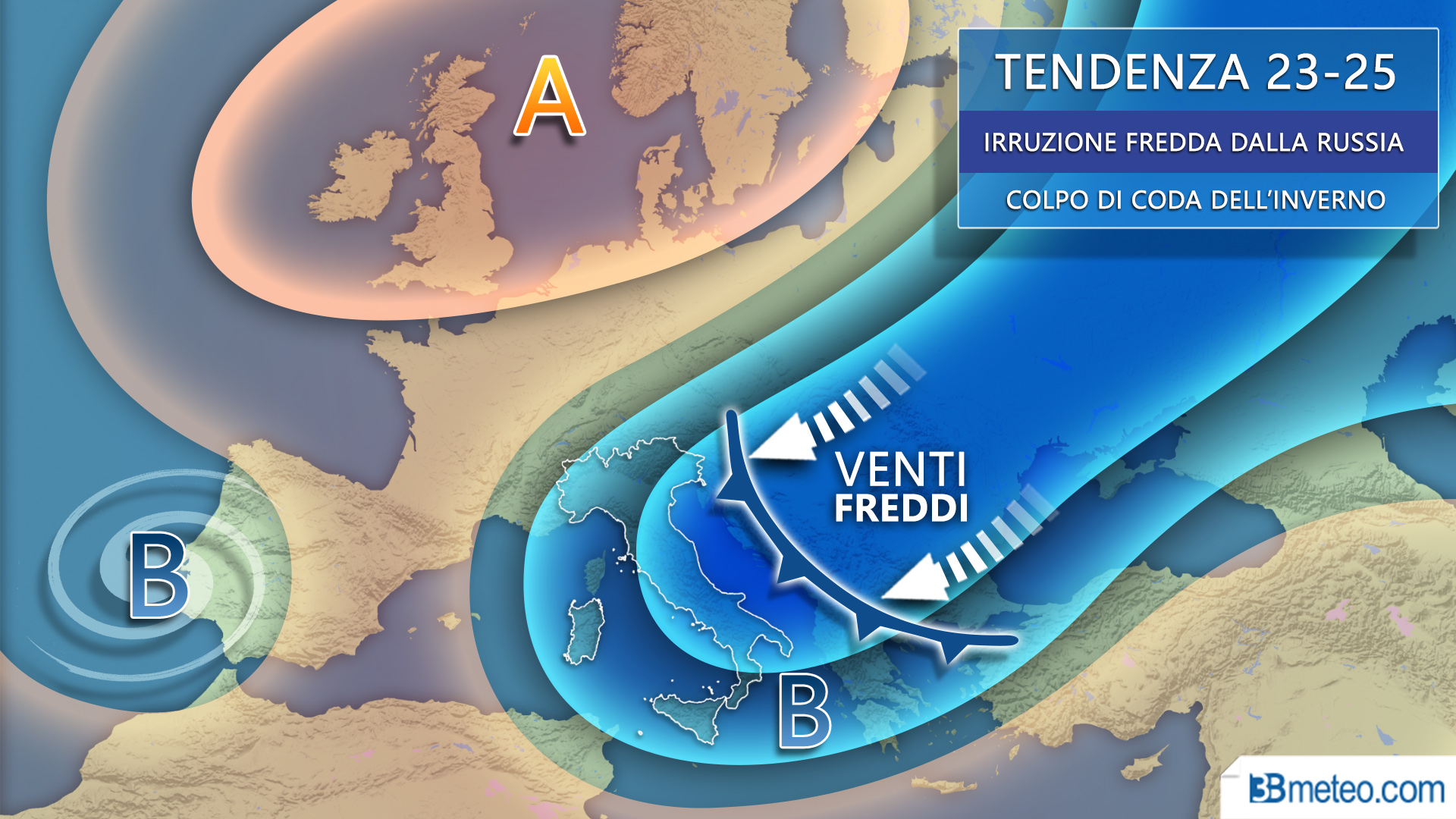 Colpo di coda dell’inverno: dalla prossima settimana arriva il freddo con rischio neve anche a quote basse