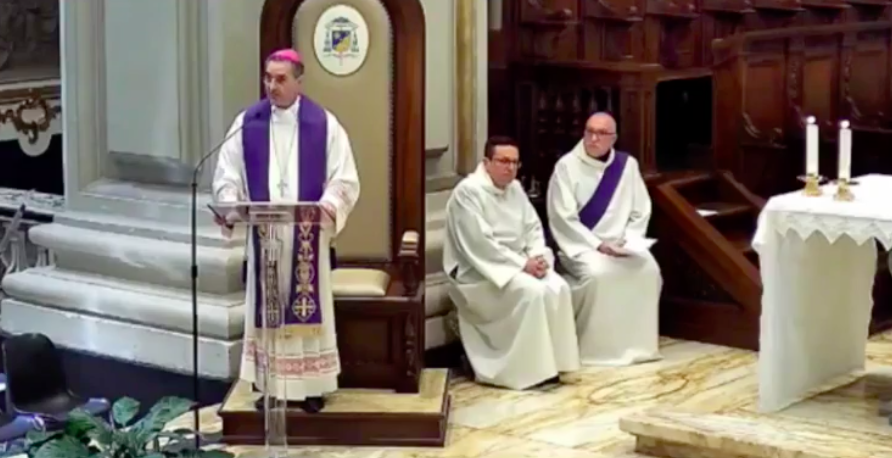 Coronavirus: il vescovo Diocesi Ragusa prega via web dalla Cattedrale. GUARDA LA DIRETTA VIDEO