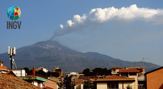 Cenere su Catania: vietato andare in bici o in moto. Ordinanza del sindaco