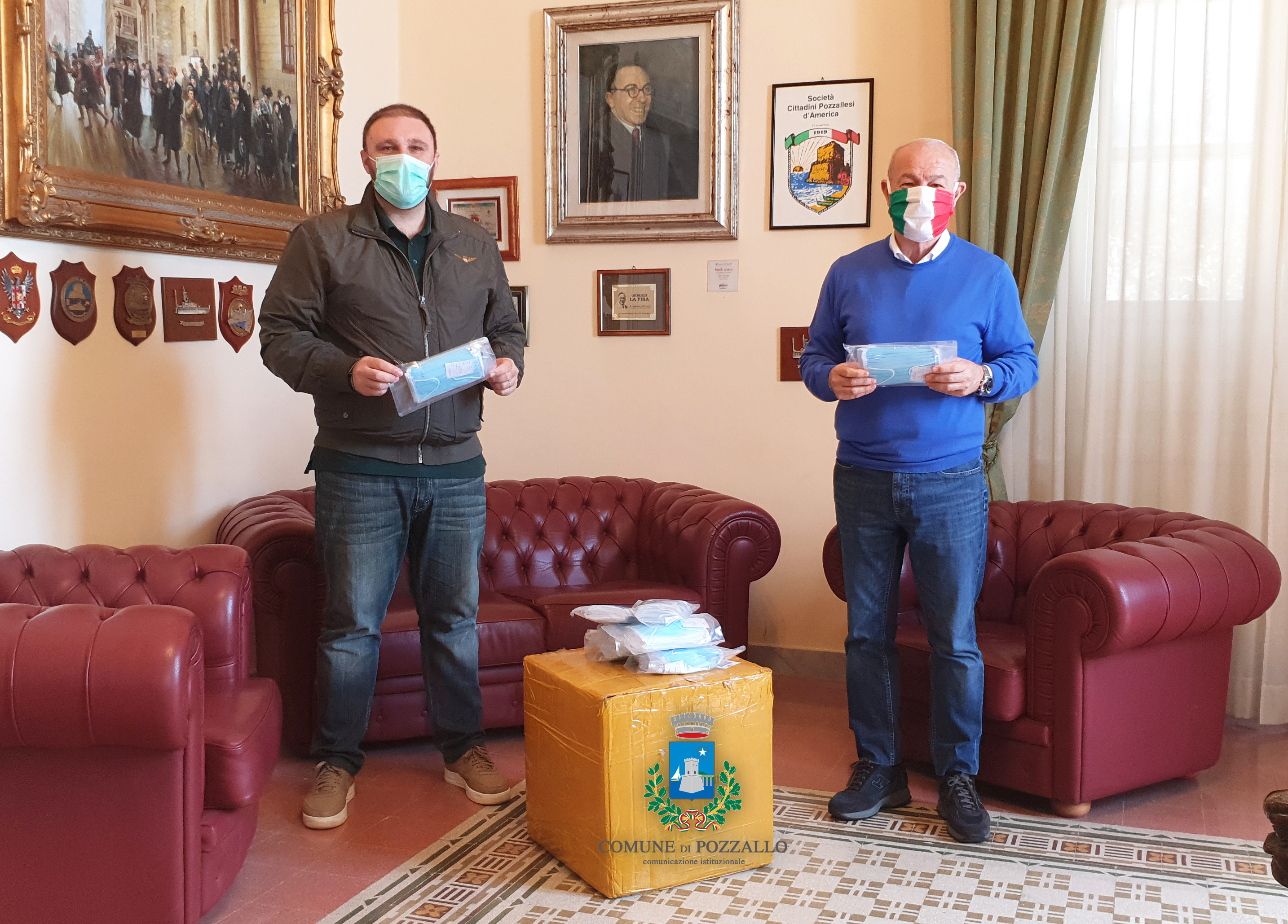 L’ambasciata cinese dona gratuitamente alla città di Pozzallo mascherine, termoscanner e tute