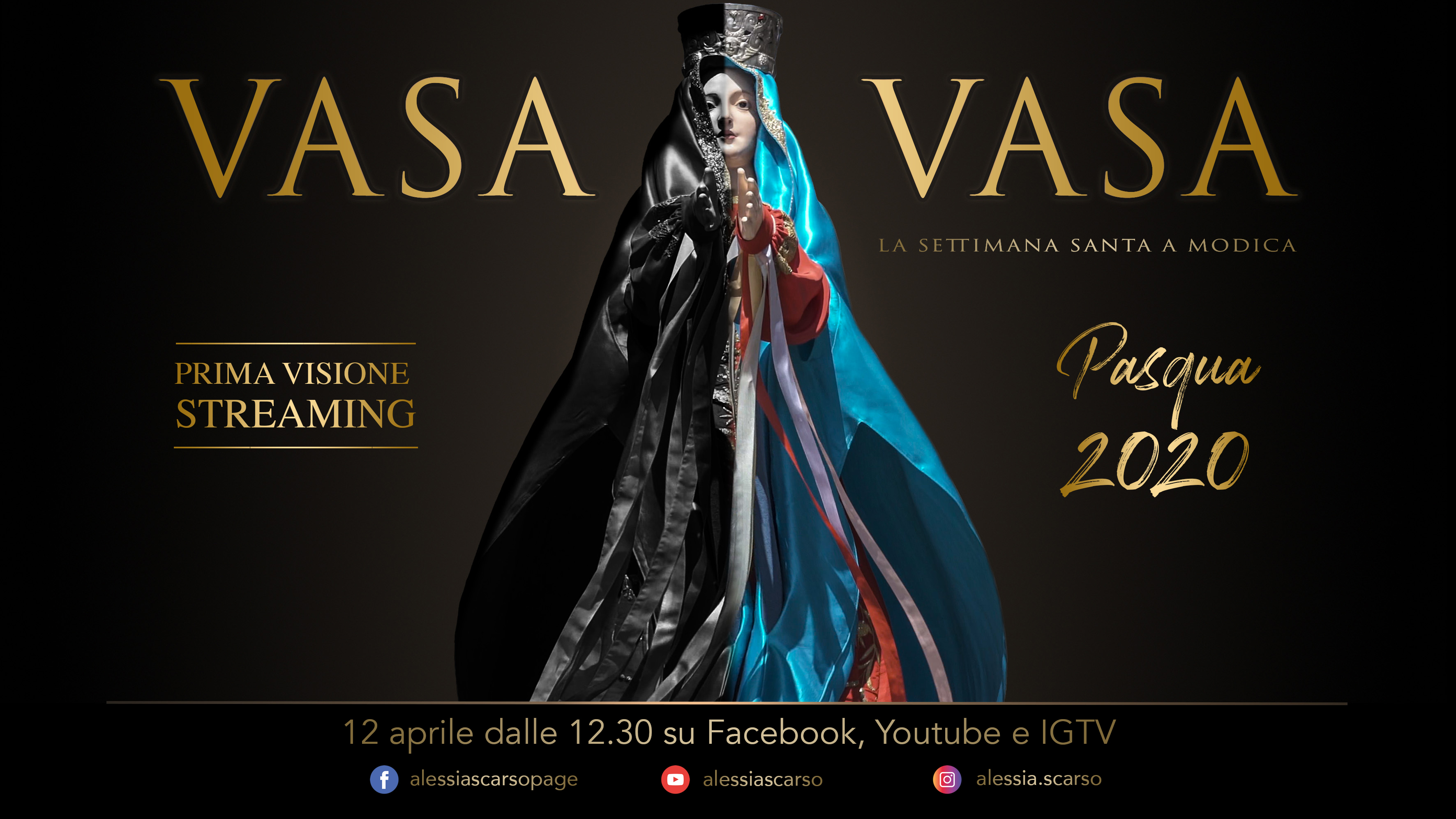 Il documentario sulla Madonna Vasa Vasa di Modica in prima visione streaming il giorno di Pasqua. Regia di Alessia Scarso