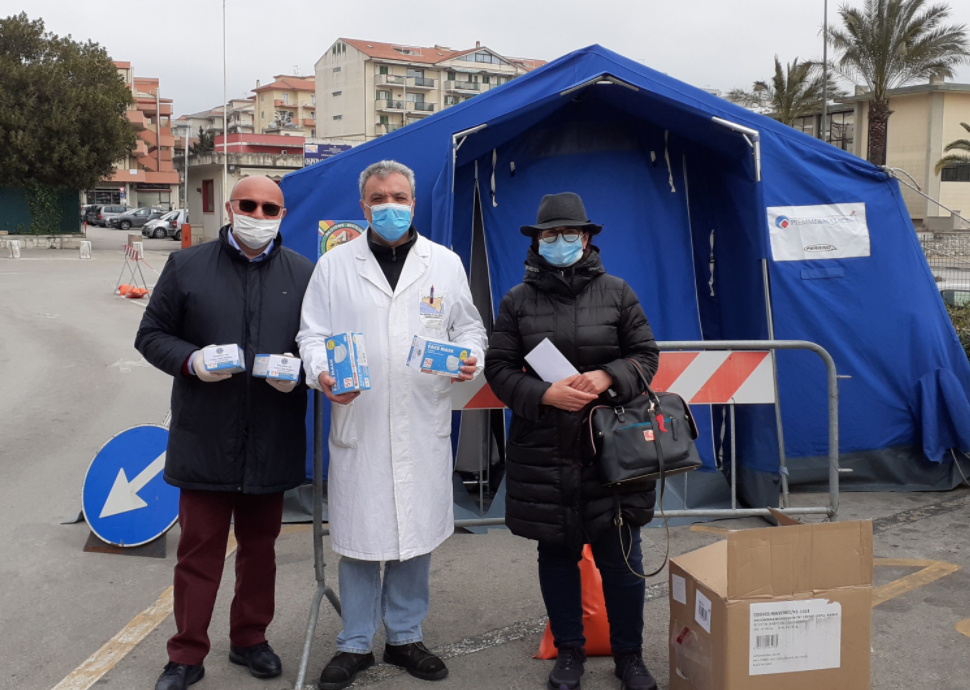 Lions Club Modica dona mascherine all’Ospedale Maggiore ed ad una casa di riposo per anziani