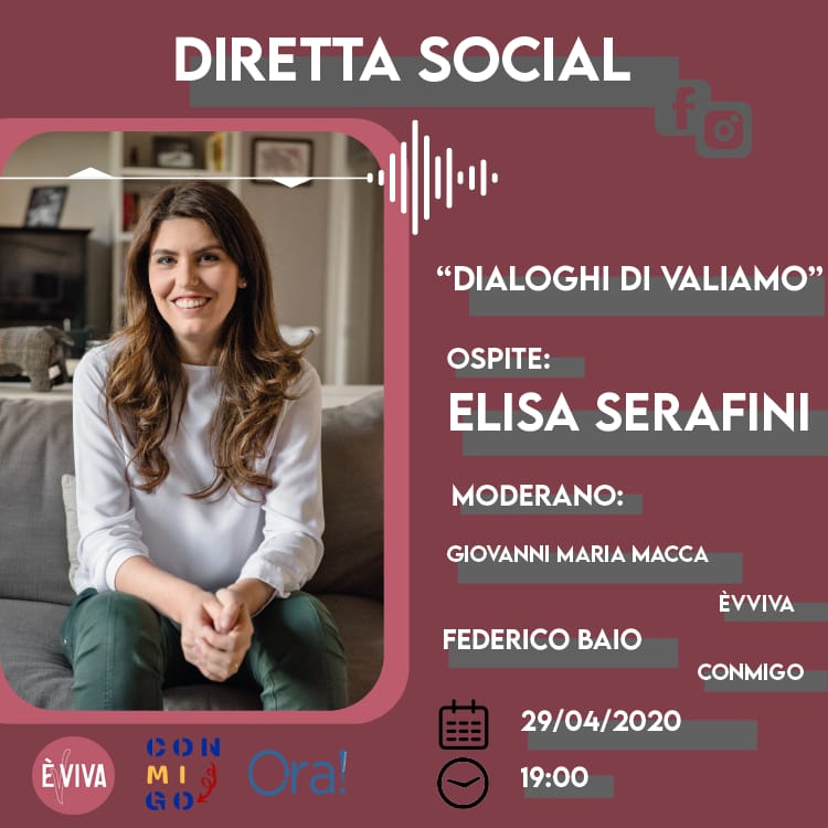Elisa Serafini ospite “web” dell’associazione vittoriese èVviva