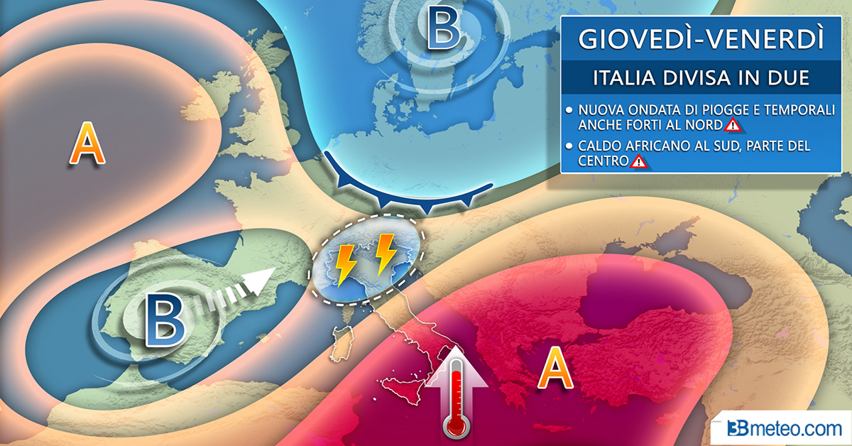 Fiammata africana al Sud: attesi picchi di oltre 36-37° gradi