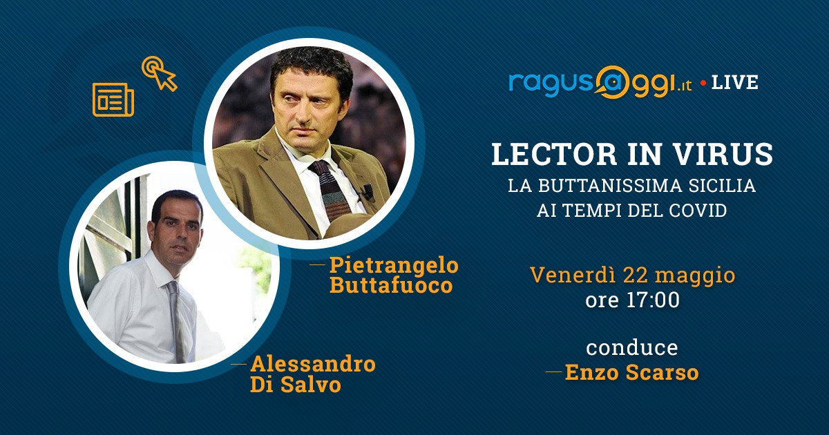 Pietrangelo Buttafuoco ed Alessandro Di Salvo ospiti a Ragusaoggi live venerdi  alle 17.00