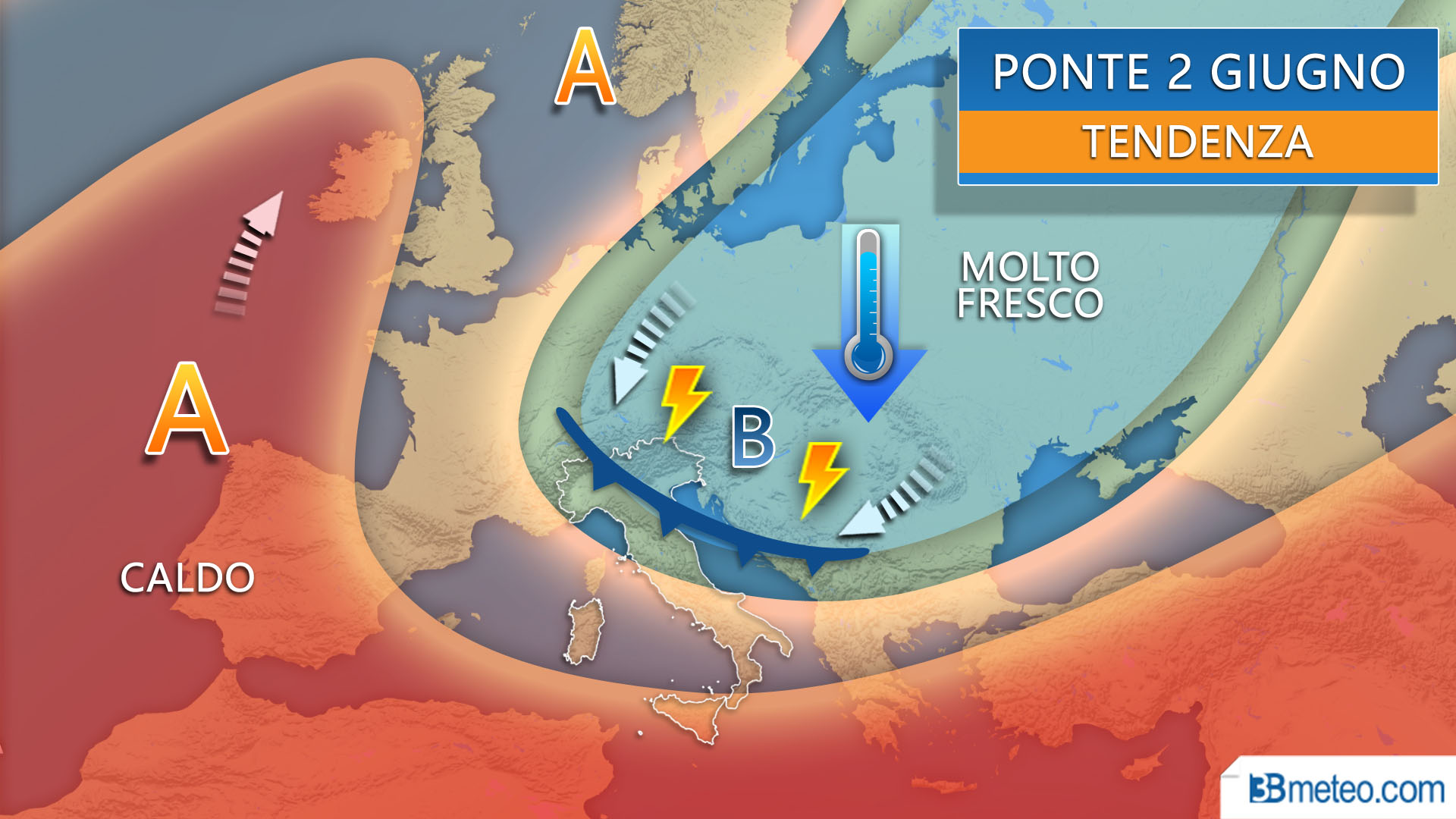 Verso il ponte del 2 giugno. Il tempo? Variabile tra sole e rischio temporali