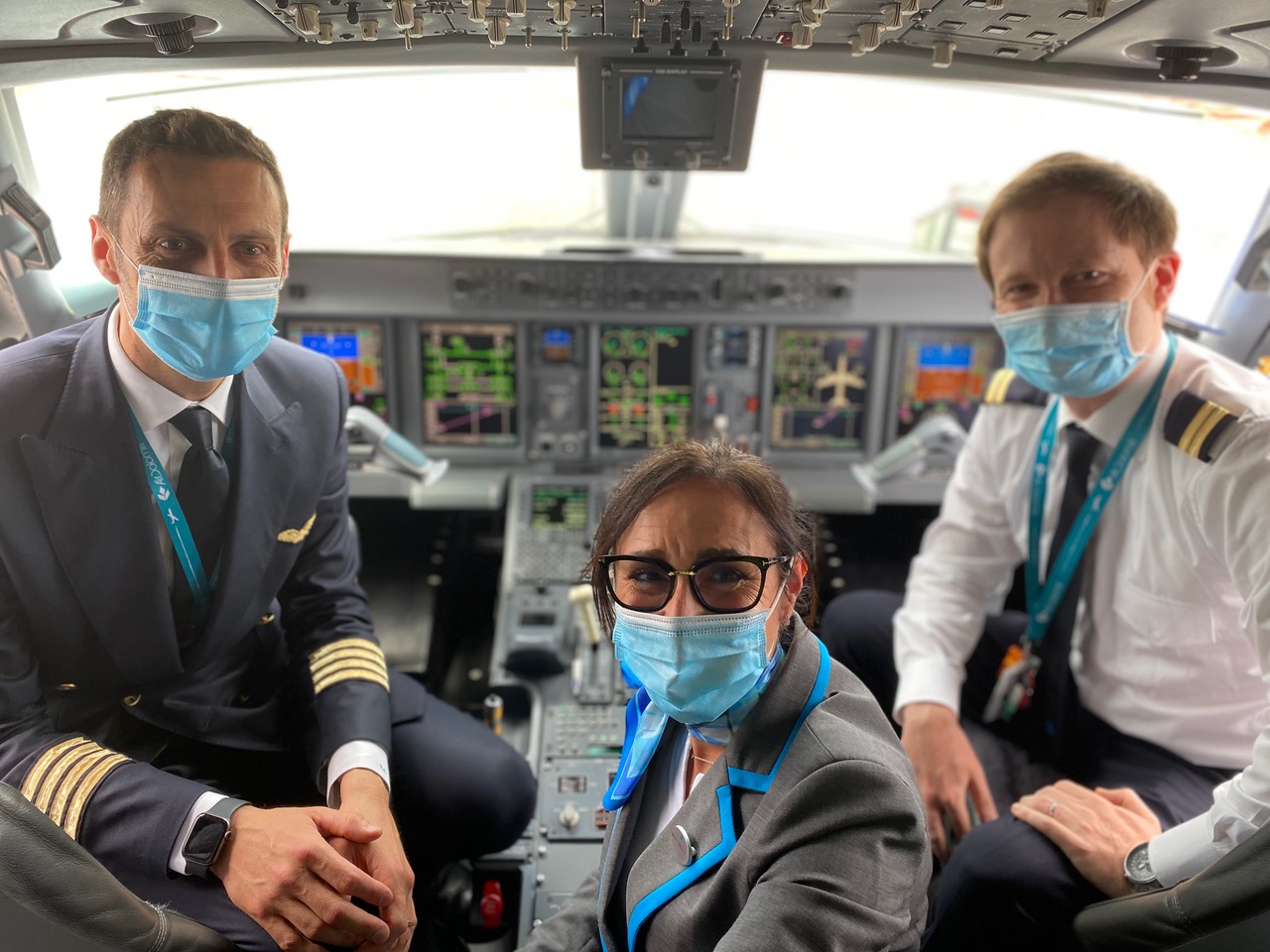 Volo inaugurale Firenze-Palermo della Air Dolomiti