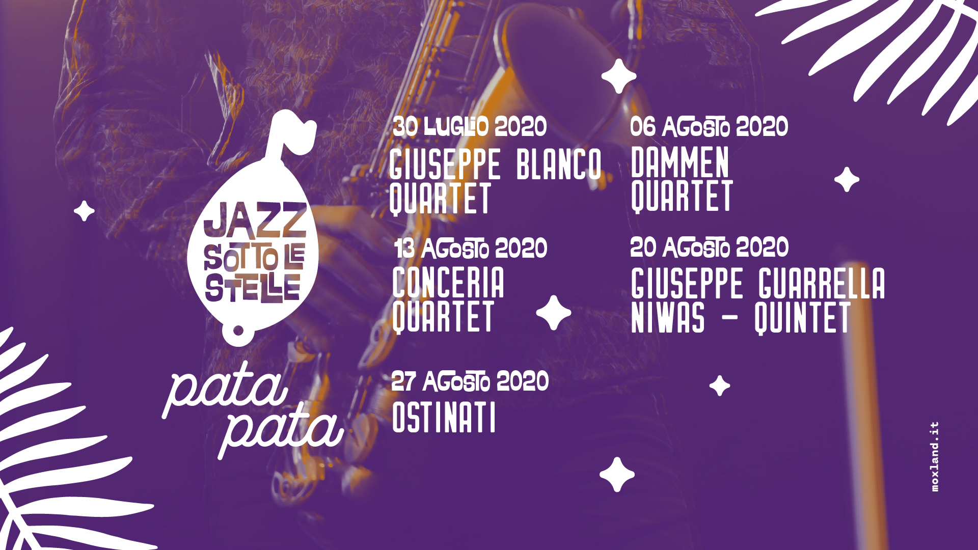 “Jazz sotto le stelle” al PataPata: si inizia giovedì con il Giuseppe Blanco Quartet