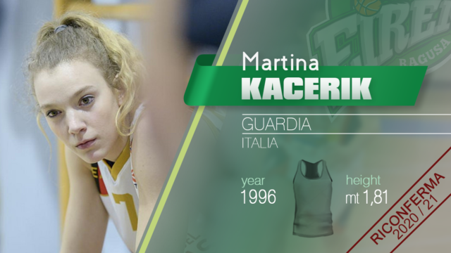 Martina Kacerik resta alla Passalacqua Ragusa