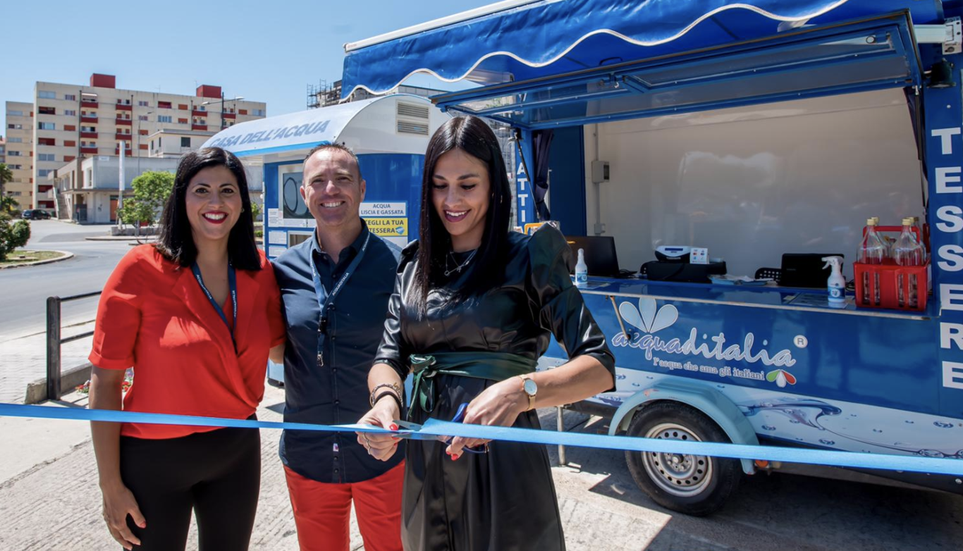 A Modica inaugurata la nuova casa dell’acqua Acquaditalia. Ultrafiltrata e plastic free
