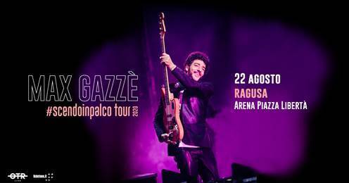 Max Gazzè a Ragusa: concerto in piazza Libertà il 22 agosto