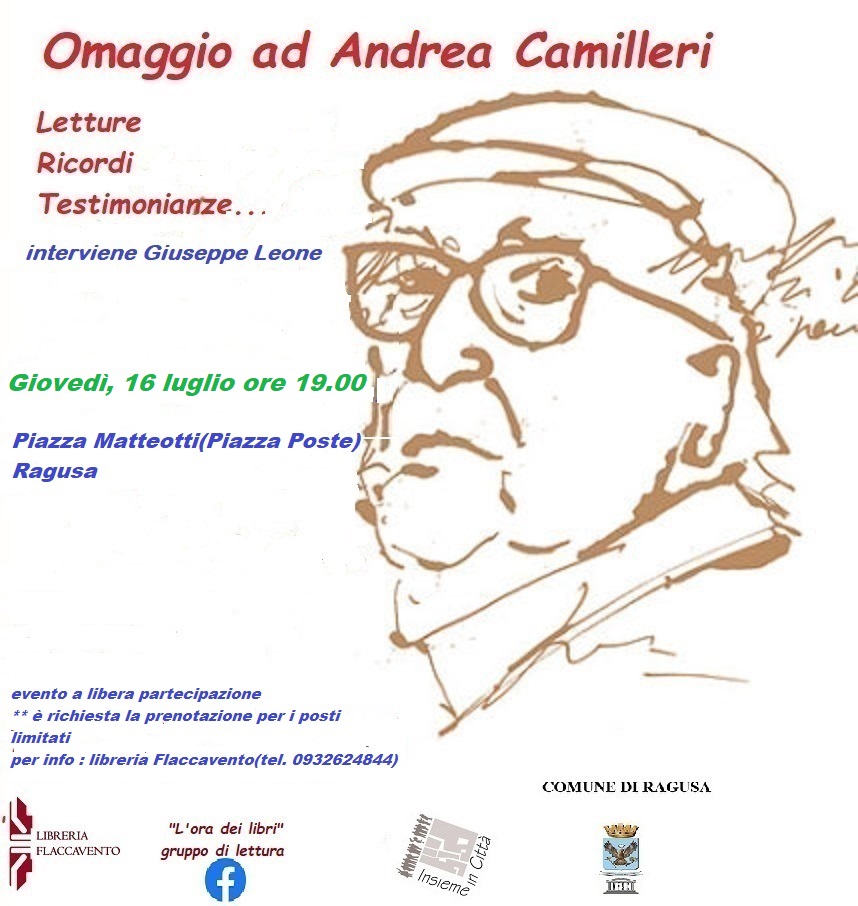 L’Ora dei Libri di Ragusa omaggia Andrea Camilleri