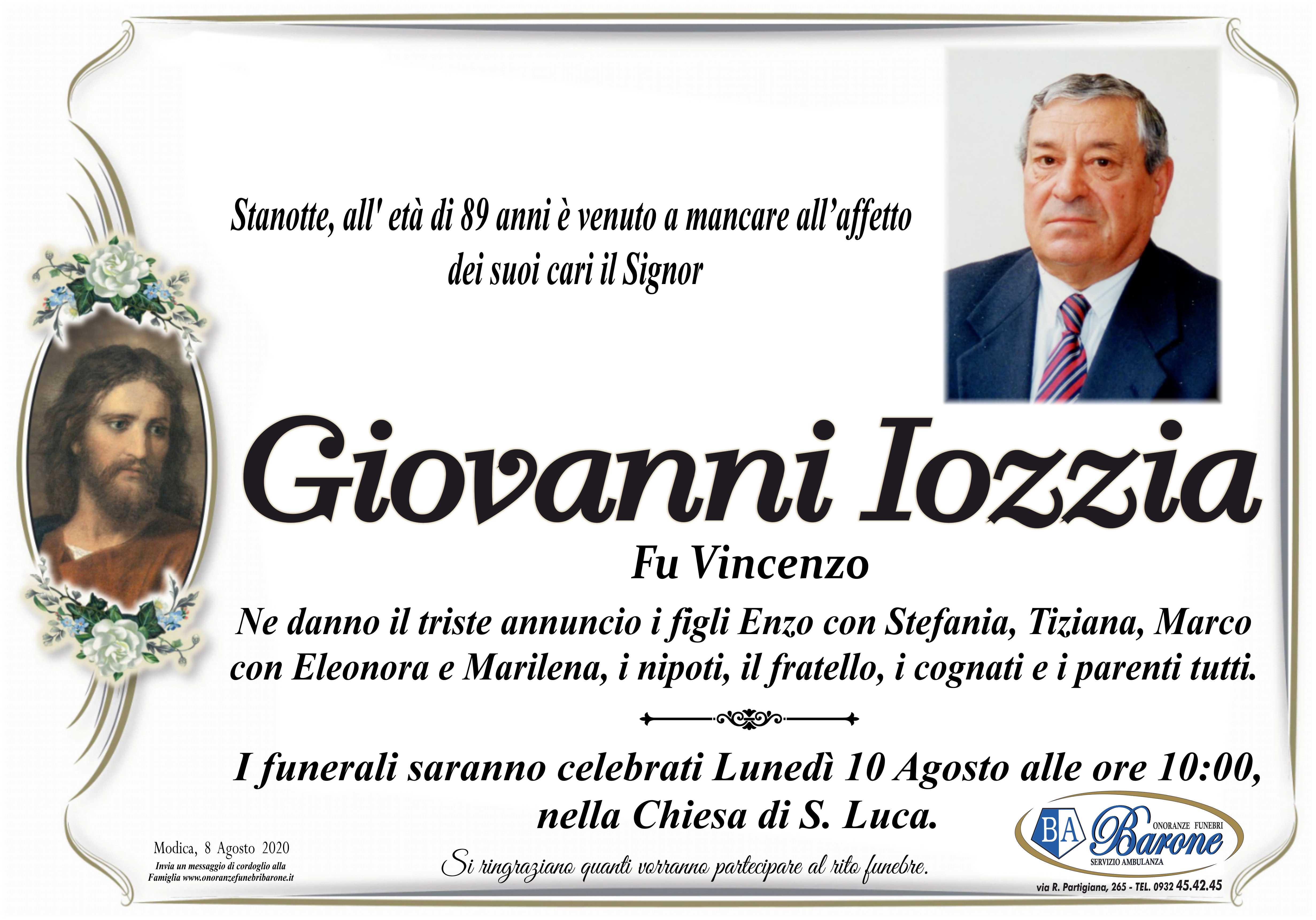 Necrologi: Giovanni Iozzia