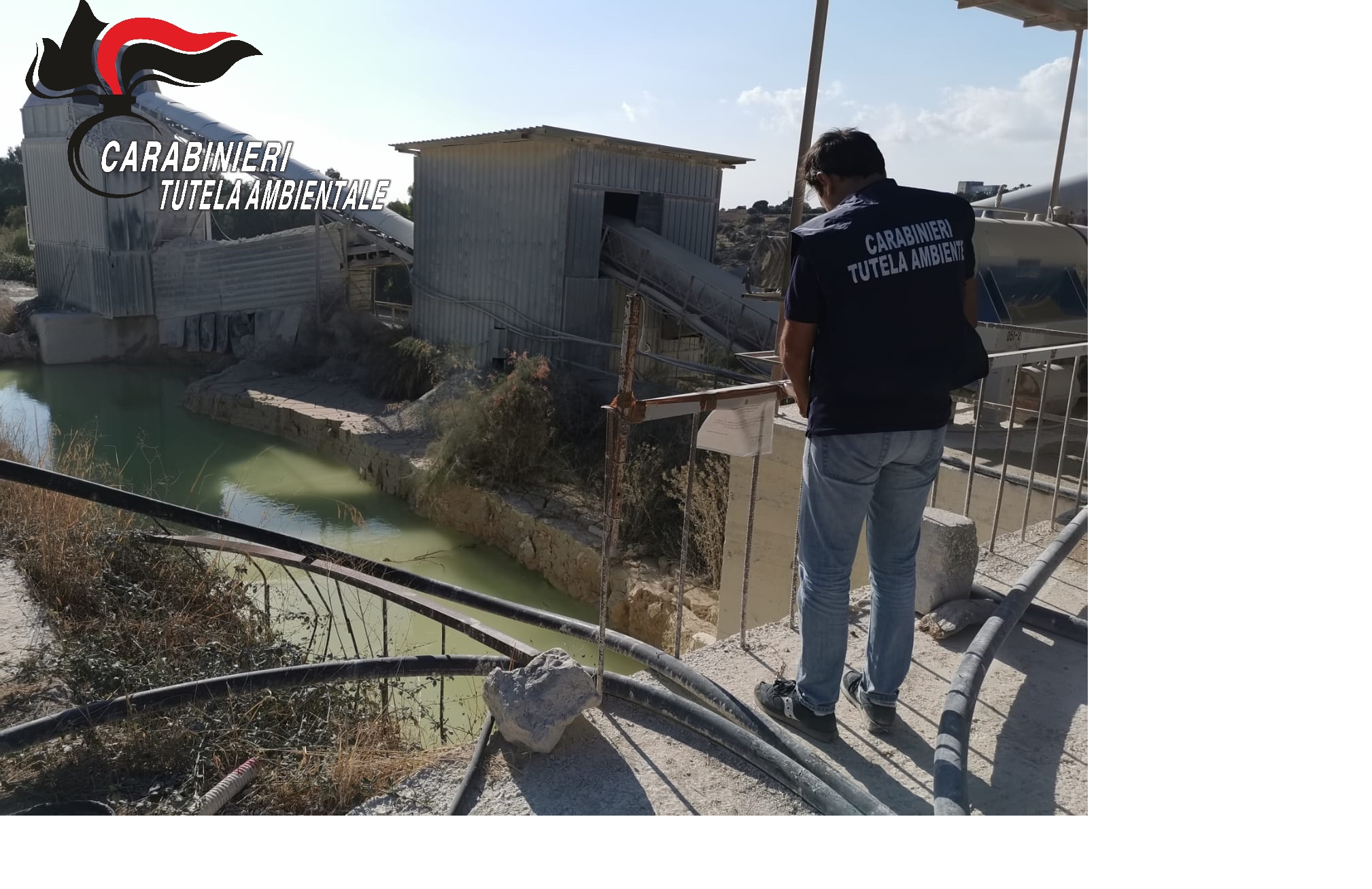 Modica: sequestrato un impianto di frantumazione di materiali inerti