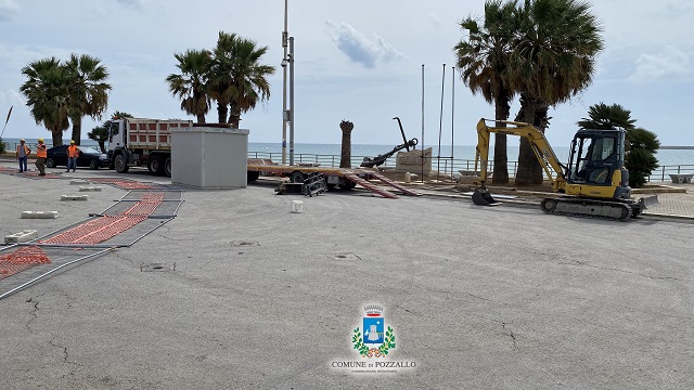 Pozzallo: lavori di ripavimentazione, decoro e arredo urbano su lungomare Raganzino
