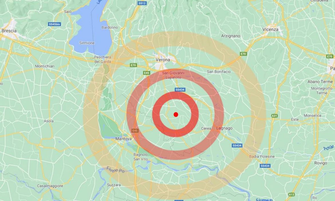 Dopo il terremoto in Croazia, forte scossa in provincia di Verona. Magnitudo superiore a 4